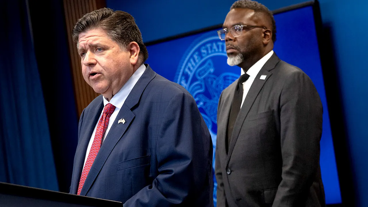 Governor Pritzker criticizes Chicago's mayor for lacking a strategy to retain the Bears in the city.