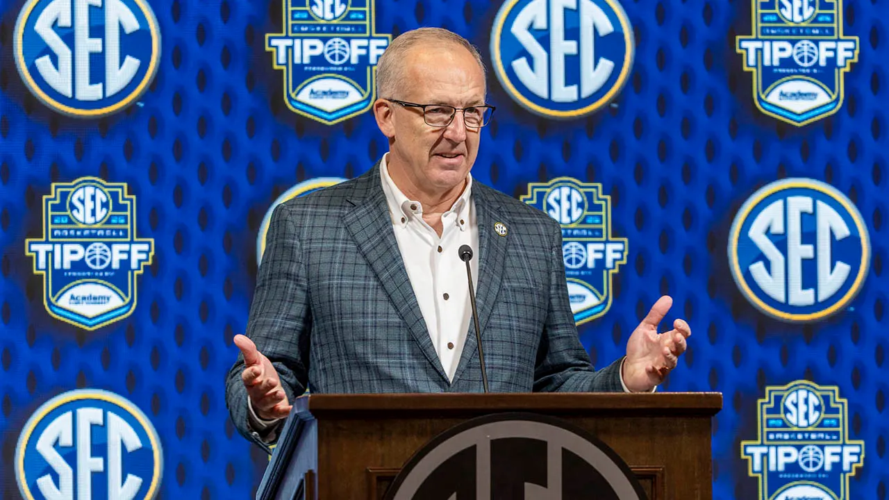 Greg Sankey emphasizes that the SEC was not the initiator of the 16-team CFP format talks; that credit goes to the Big Ten.