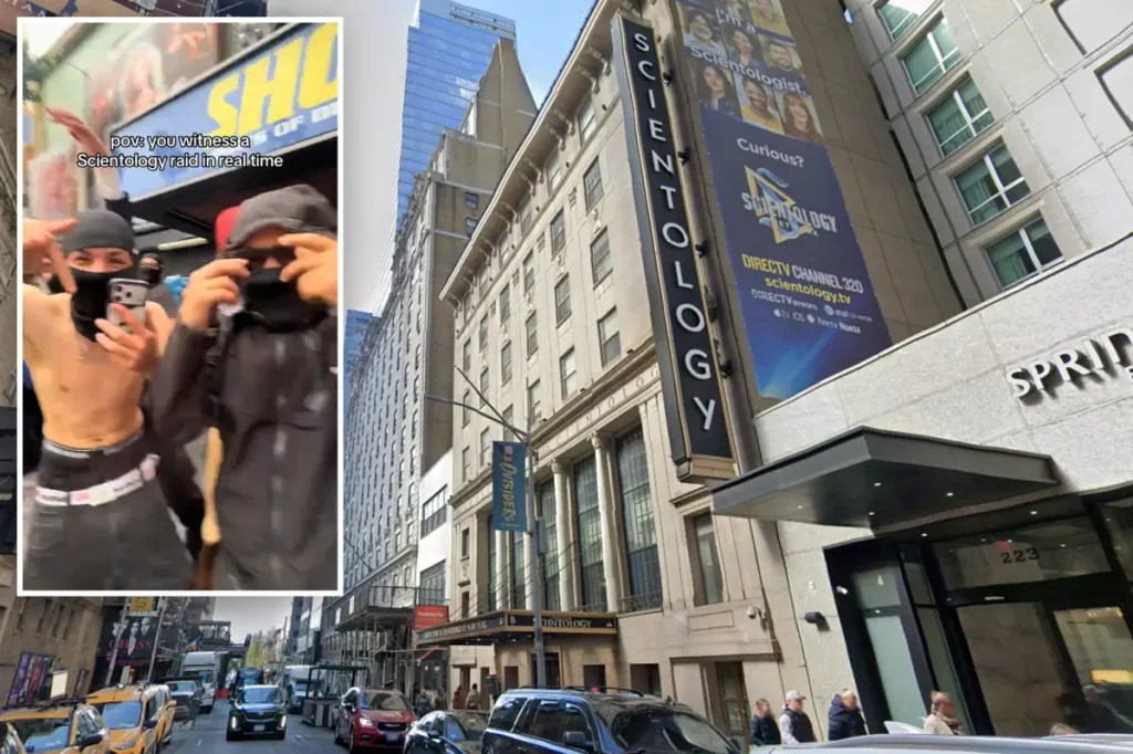 Group of unruly teenagers invade NYC Scientology Church during popular 'speed running' trend