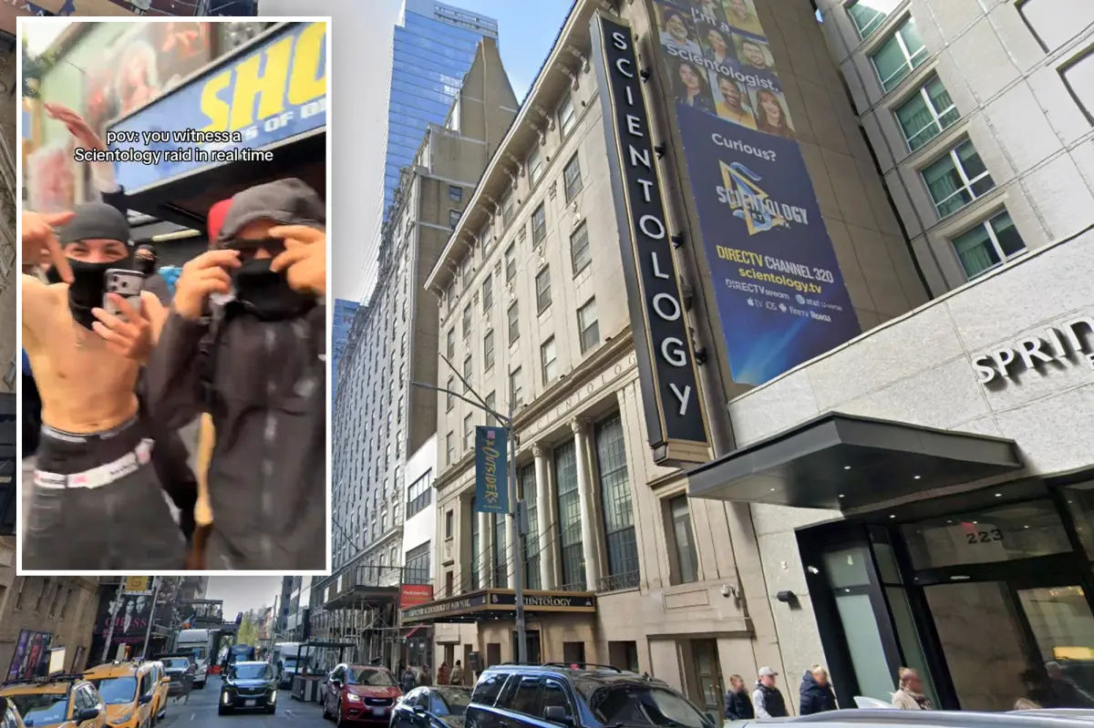 Group of unruly teenagers invade NYC Scientology Church during popular 'speed running' trend