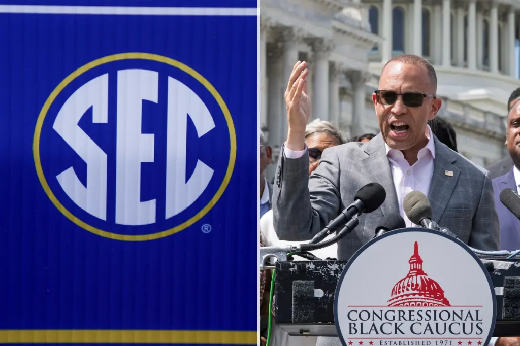 Hakeem Jeffries urges black athletes to avoid SEC schools in states that implemented redistricting.