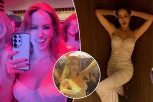 Haley Kalil invites her 10 million followers to join the fun at a lively SI Swimsuit party.