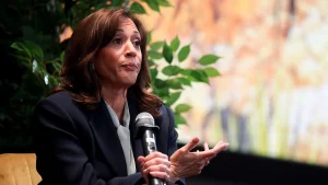Harris asserts that the Virginia redistricting decision aids Trump in manipulating the 2026 elections.