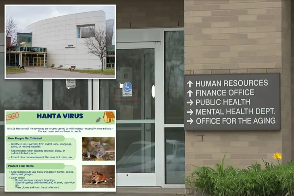 Health officials investigating a potential hantavirus case at a school in upstate NY following a fatal infection on a cruise.