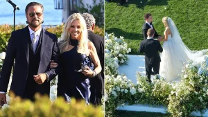 Heather Locklear attends her daughter's Montecito wedding with Lorenzo Lamas.