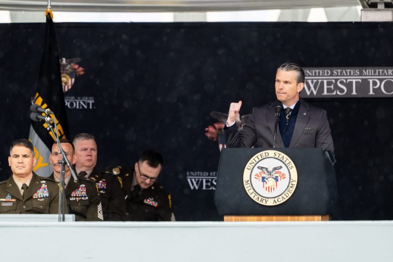 Hegseth delivers speech at West Point graduation