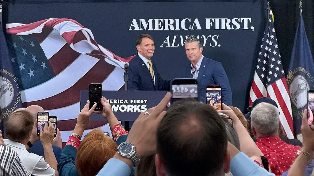 Hegseth supports Trump-endorsed Navy SEAL veteran opposing Massie in Kentucky