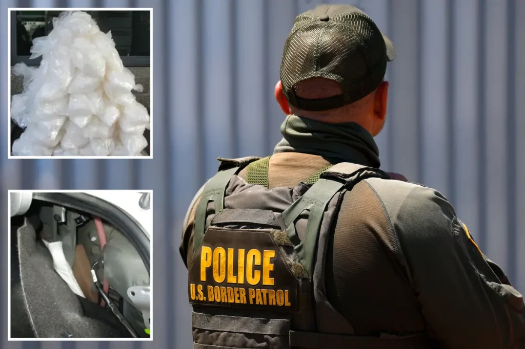 Hidden compartments hold millions in dangerous drugs as Border Patrol detains many.