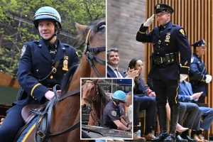 Horseback NYPD detective who apprehended purse thief gets promoted after dramatic encounter