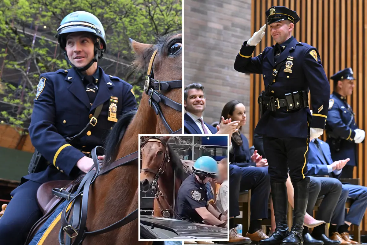Horseback NYPD detective who apprehended purse thief gets promoted after dramatic encounter