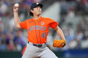 Houston Astros achieve a combined no-hitter in a 9-0 victory against Texas Rangers
