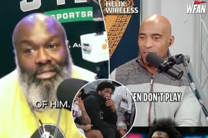 Hugh Douglas criticizes Tiki Barber for his comments about Joel Embiid.