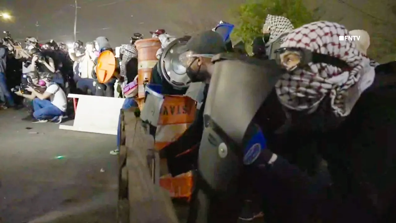 ICE agents use pepper balls as protests at Newark detention center intensify