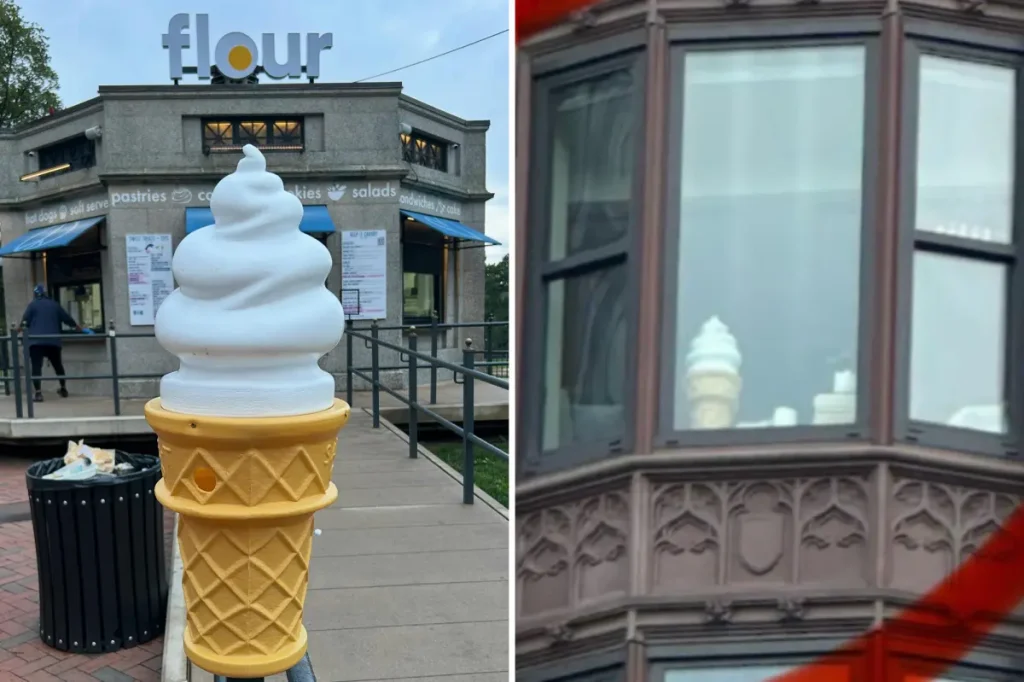 Ice cream from Boston bakery likely seen in dorm window