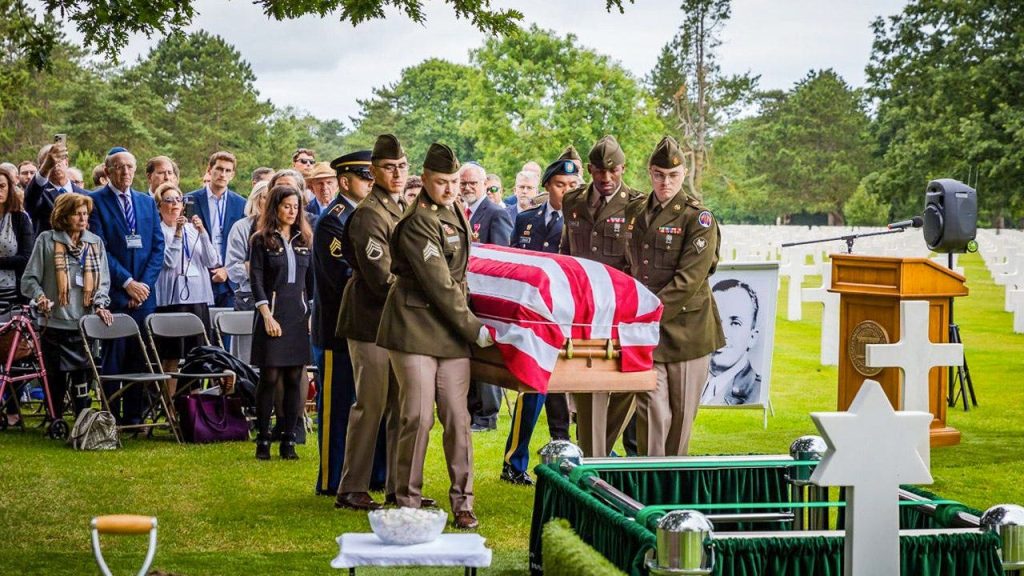Identified through DNA, a Jewish World War II soldier has been reburied at Normandy.