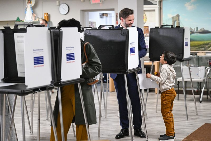 JD Vance votes in Ohio primary elections