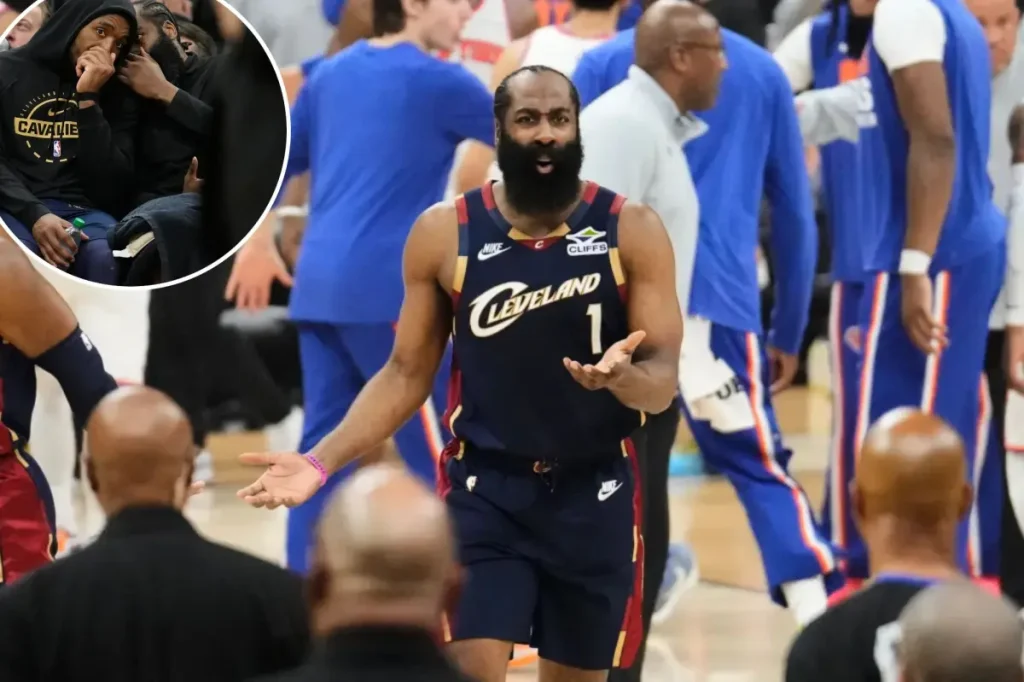 James Harden believes Cavaliers are the ‘superior team’ after strange remarks following Knicks' defeat.
