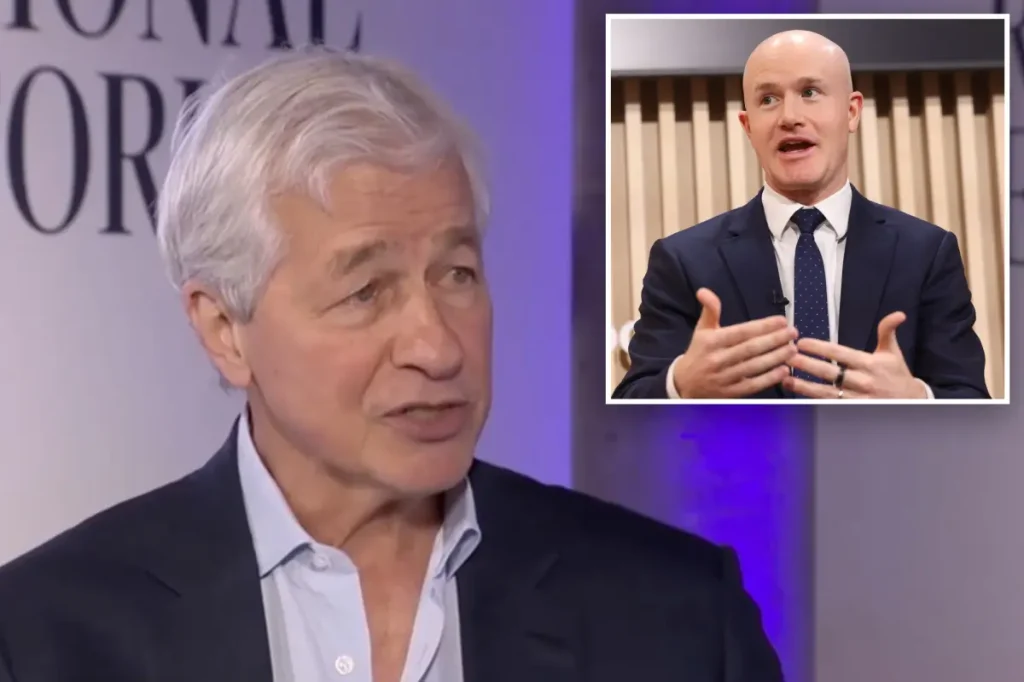Jamie Dimon from JPMorgan criticizes Coinbase CEO Brian Armstrong as being untruthful