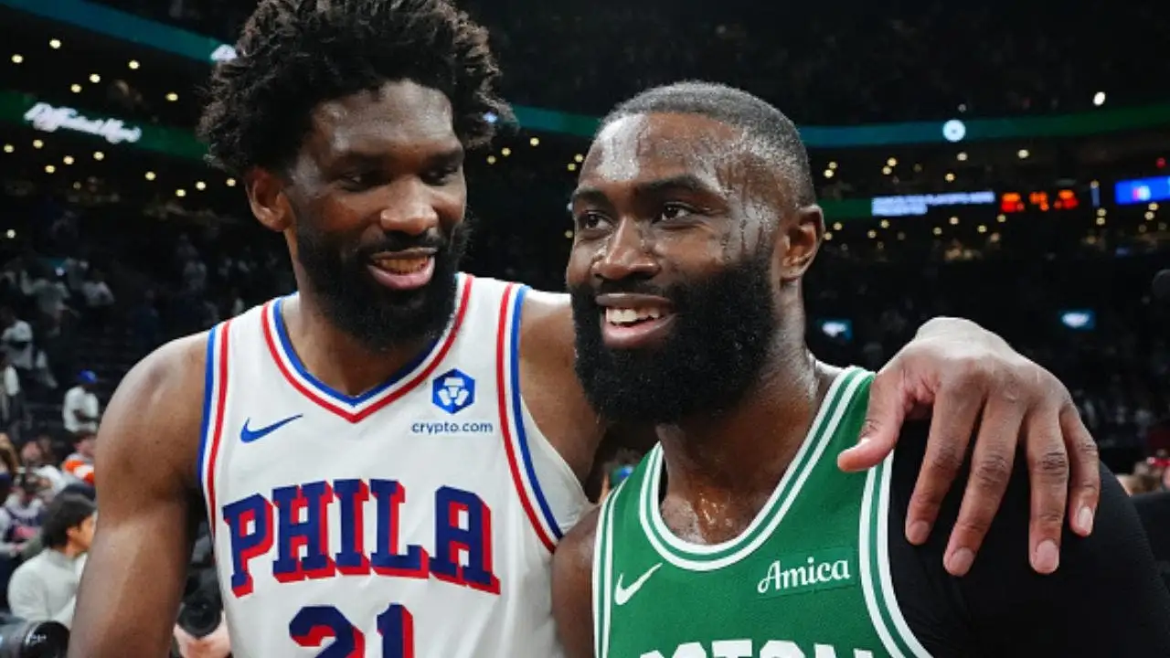 Jaylen Brown appears to be a 'sore loser' after blaming Embiid for the Celtics' defeat.