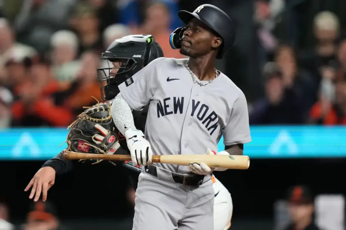 Jazz Chisholm Jr. of the Yankees is having a slow start in his contract year