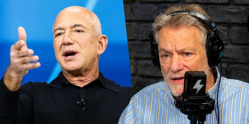 Jeff Bezos points to government policy, not billionaires, as the cause of America's economic issues.