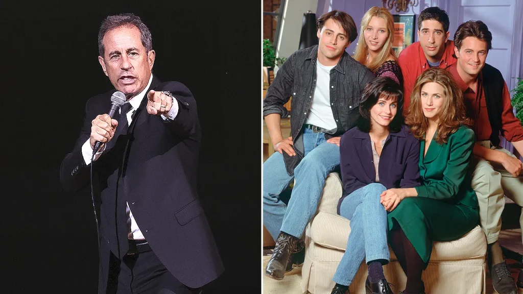 Jerry Seinfeld claims 'Friends' was a replica of his show featuring more attractive cast members.