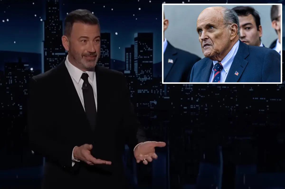 Jimmy Kimmel humorously referenced former NYC Mayor Rudy Giuliani being in 'the grave' prior to his hospitalization