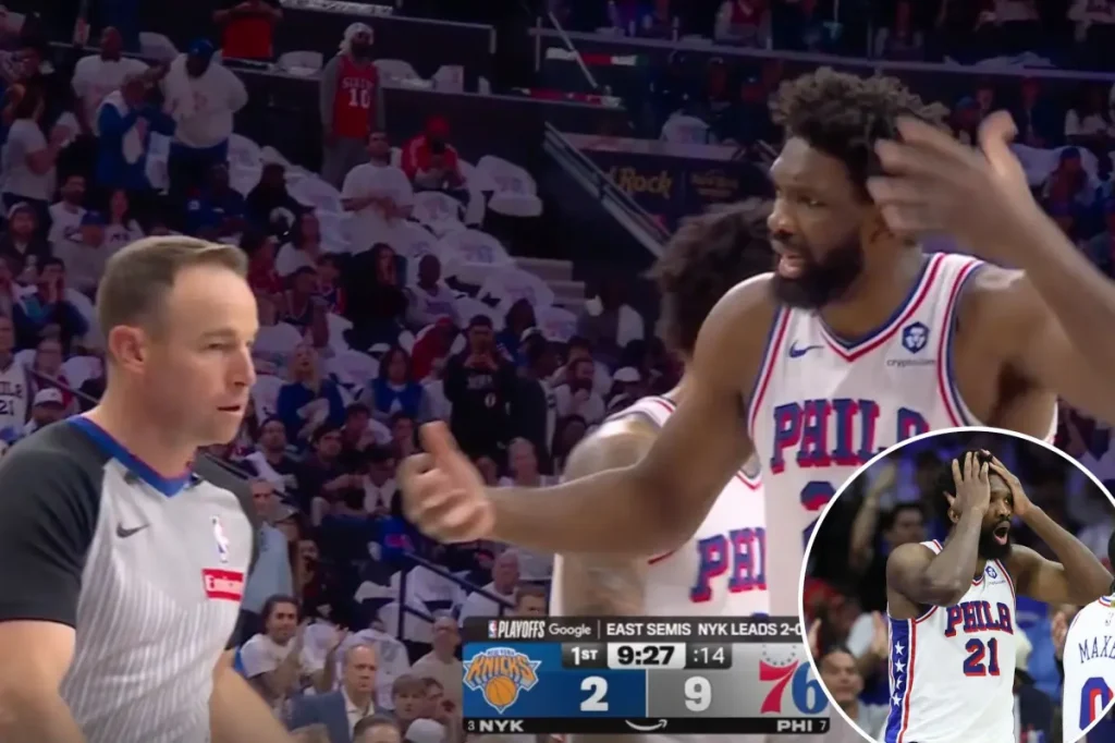 Joel Embiid claims referee favoritism in Game 3 as 76ers' chances dwindle: ‘I suppose it's nice when New York wins’