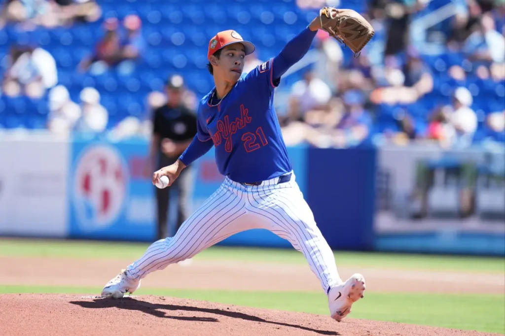 Jonah Tong throws six innings allowing only one hit in Triple-A for Mets