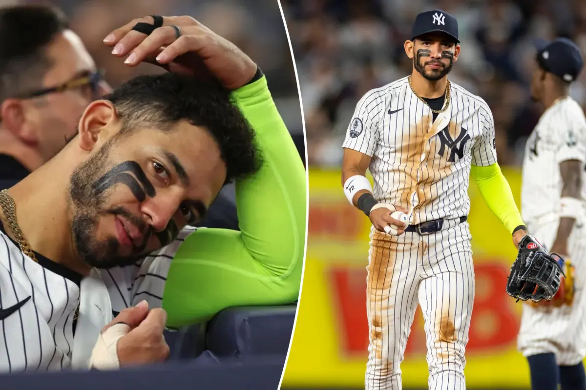 Jose Caballero of the Yankees commits a significant mistake in his first game back from the injury list while Anthony Volpe did not play.