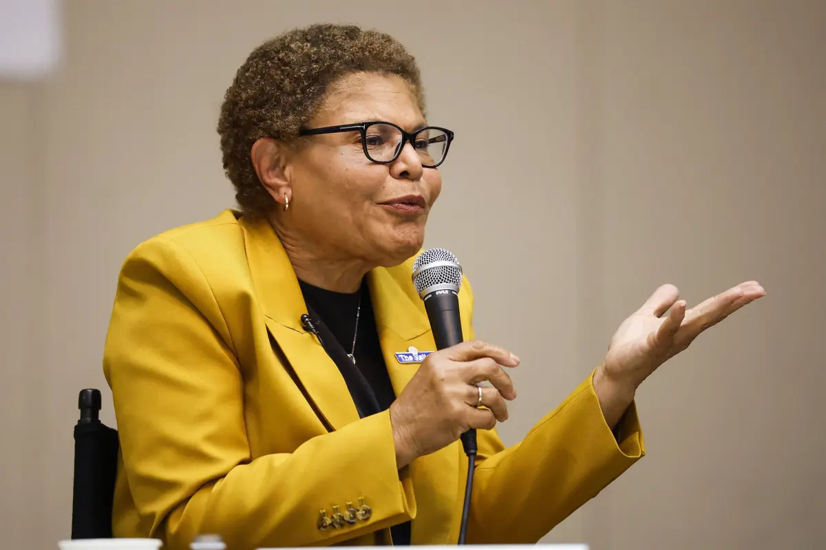 Karen Bass criticized for surprising choice in mayoral debate