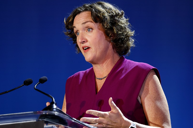 Katie Porter's latest ad references a viral 'explosive' incident.