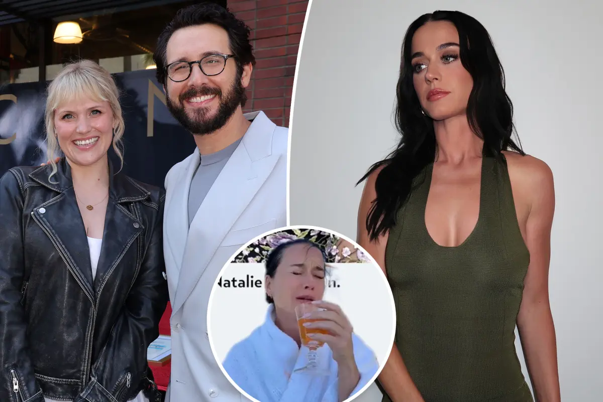 Katy Perry responds to her former partner Josh Groban's engagement to Natalie McQueen.