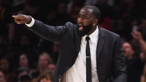 Kendrick Perkins, an analyst for ESPN, gets into a confrontation at his son's AAU game.