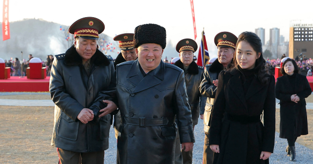 Kim Jong-un's Young Daughter Assists in Reviewing North Korea's First Naval Destroyer