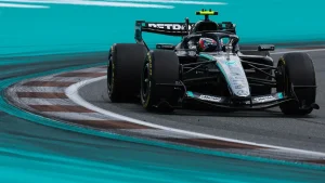 Kimi Antonelli of Mercedes maintains impressive performance with pole position at the Miami Grand Prix