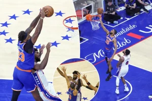 Knicks advance to defeat 76ers in Game 3
