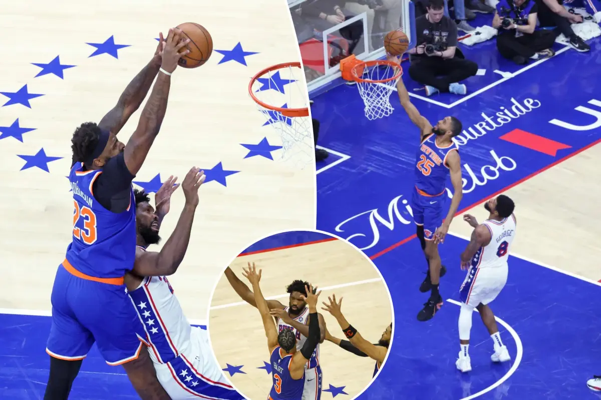 Knicks advance to defeat 76ers in Game 3