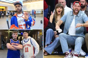 Knicks fans upset with Taylor Swift and Travis Kelce for not supporting the team before NYC wedding