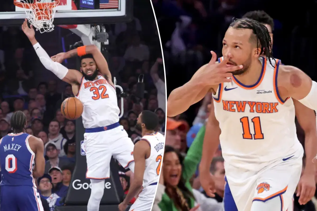 Knicks overpower 76ers in Game 1 of Eastern Conference semifinals