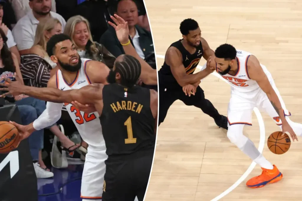Knicks' plan for Karl-Anthony Towns as point center faces issue in Game 1