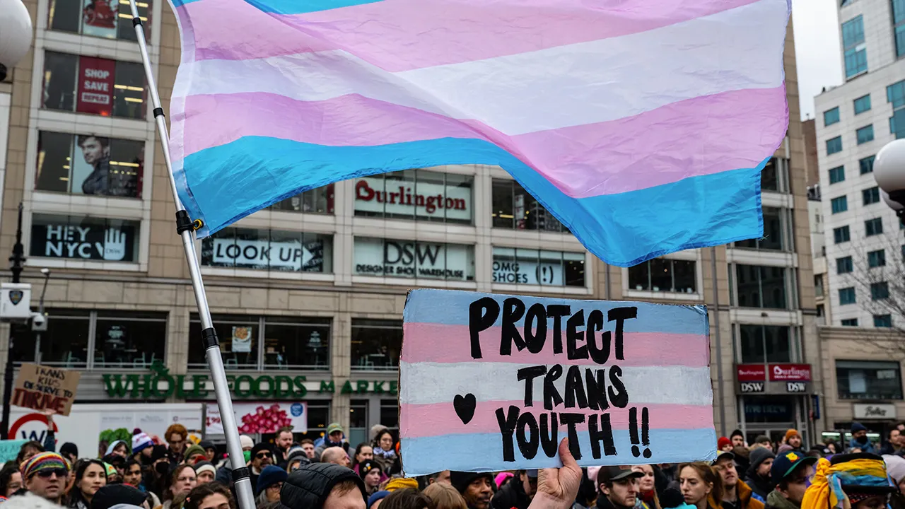 LGBTQ activists respond after a 'Save Girls Sports' rally disrupts a California track meet featuring a trans athlete.