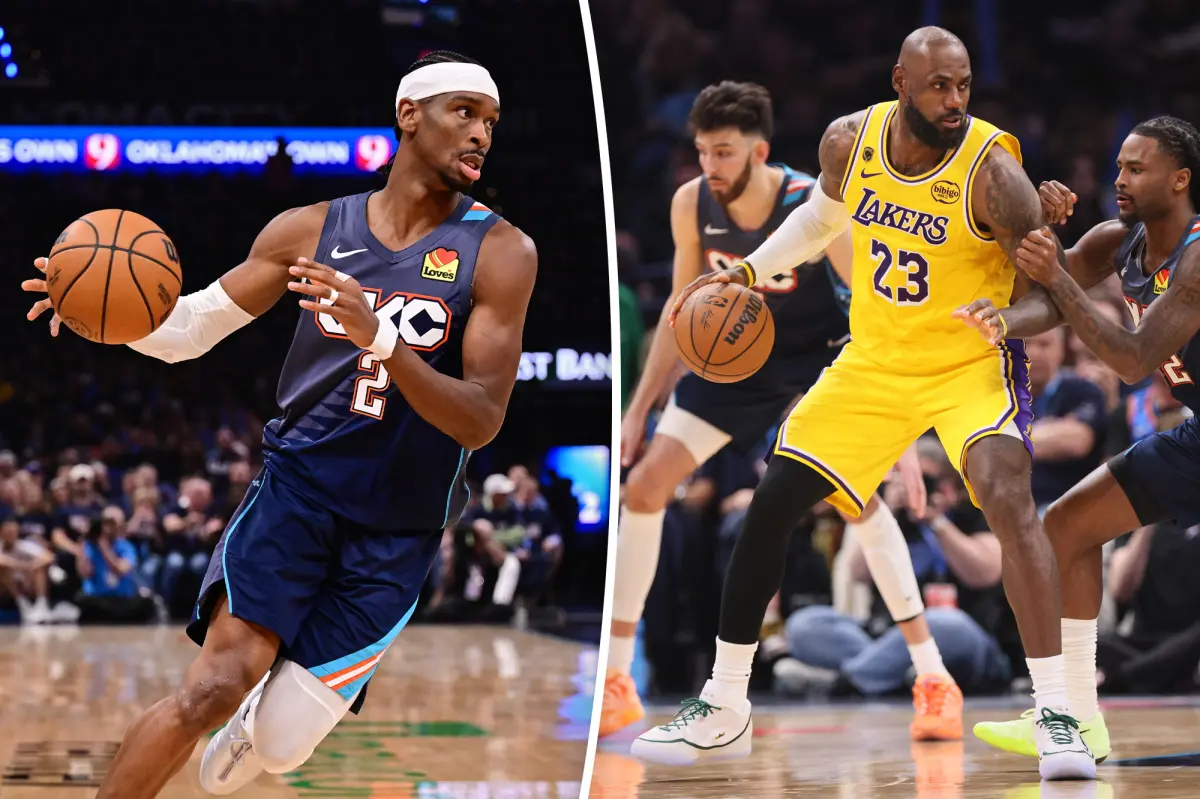 Lakers lose to Thunder 125-107 in Game 2 in Oklahoma City