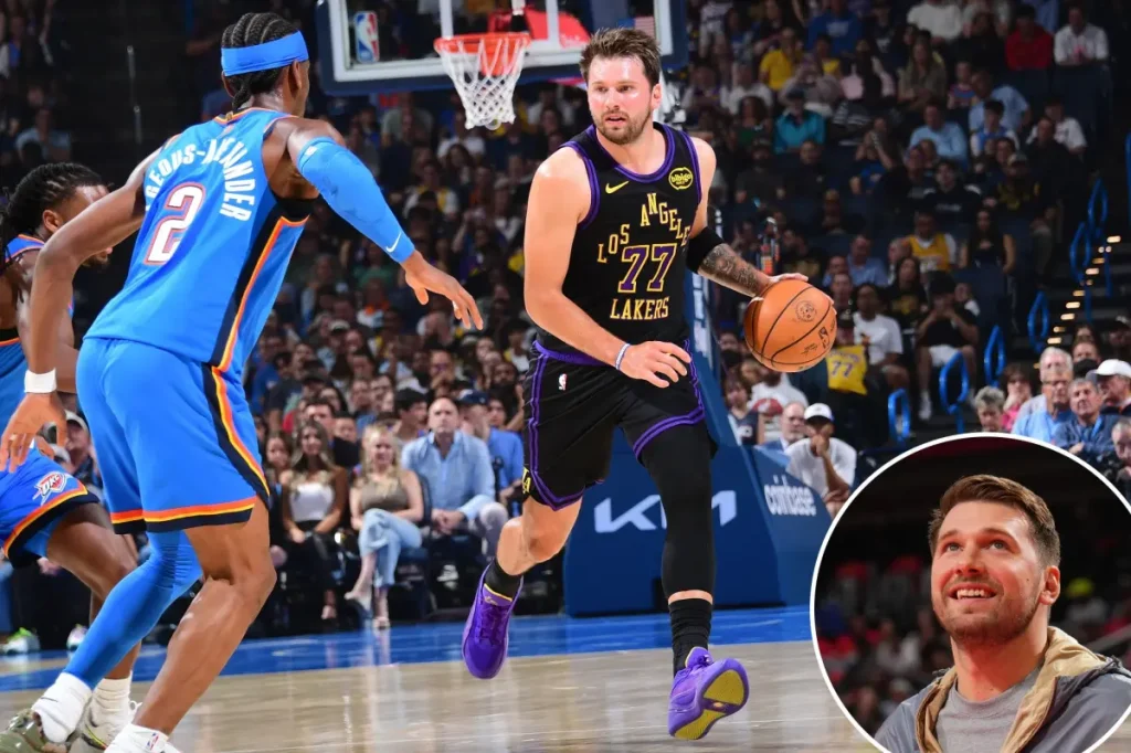 Lakers star Luka Doncic will miss Game 1 against the Thunder.