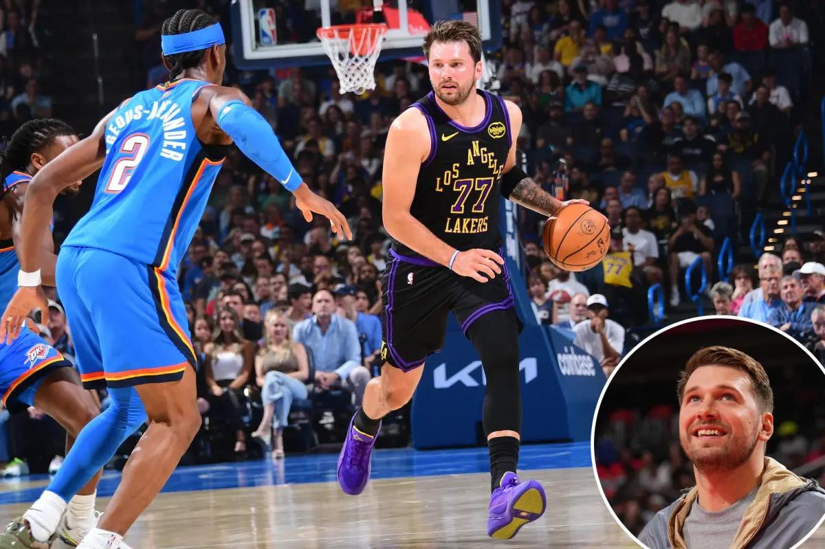 Lakers star Luka Doncic will miss Game 1 against the Thunder.