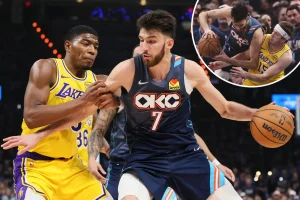 Lakers struggle during non-SGA time against Thunder
