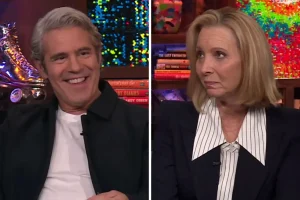 Lisa Kudrow Surprises Andy Cohen by Highlighting an Editing Mistake from ‘RHOBH’ on ‘WWHL’: “Black Mercedes Sprinter Twins”