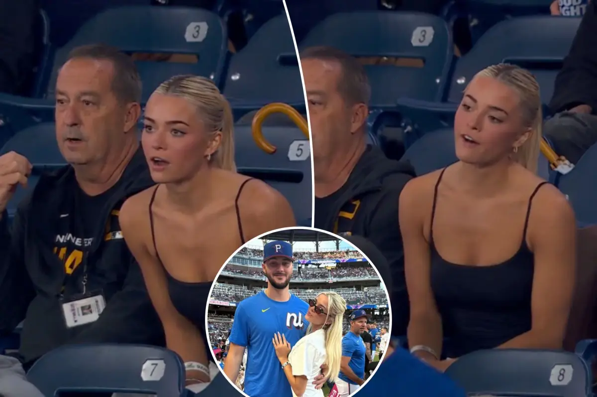 Livvy Dunne recorded reacting negatively to Paul Skenes' error
