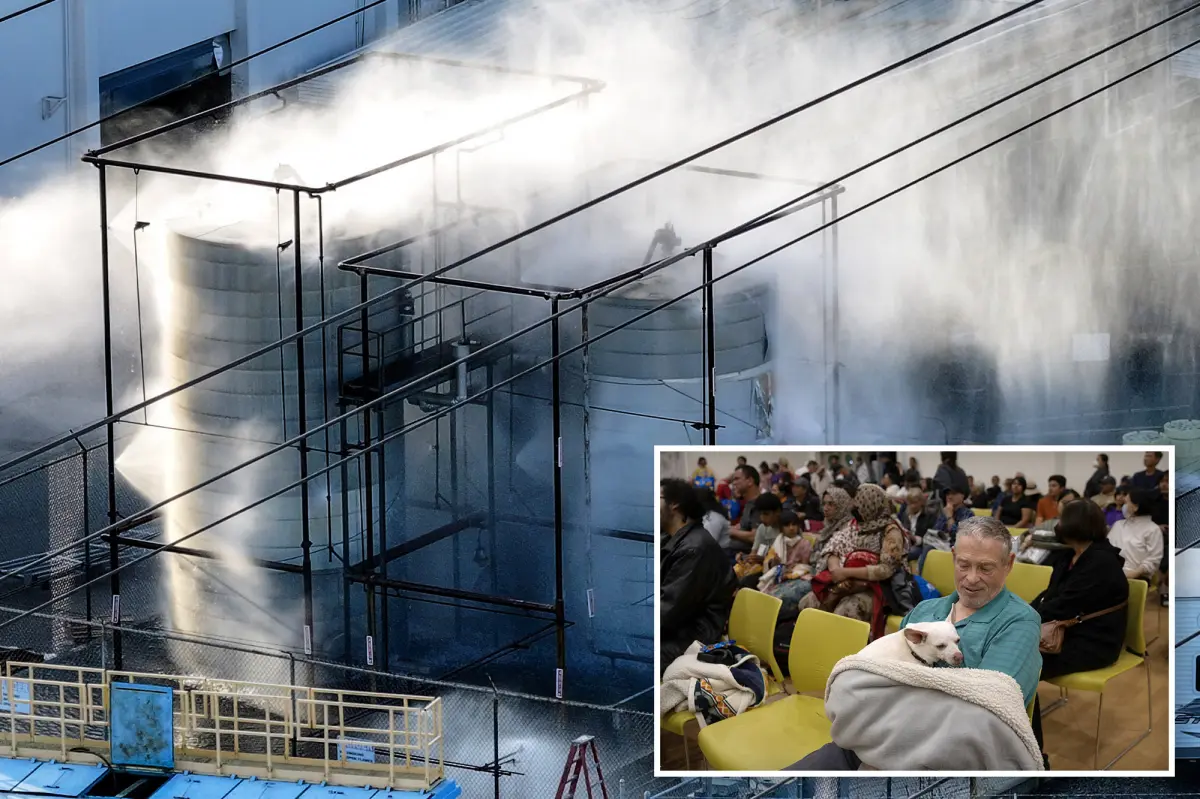 Local officials share important news about the threat of a chemical tank explosion.