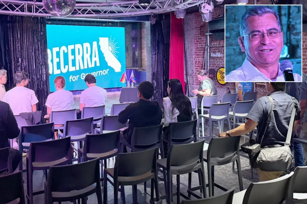 Low turnout for governor candidate Xavier Becerra at Los Angeles event